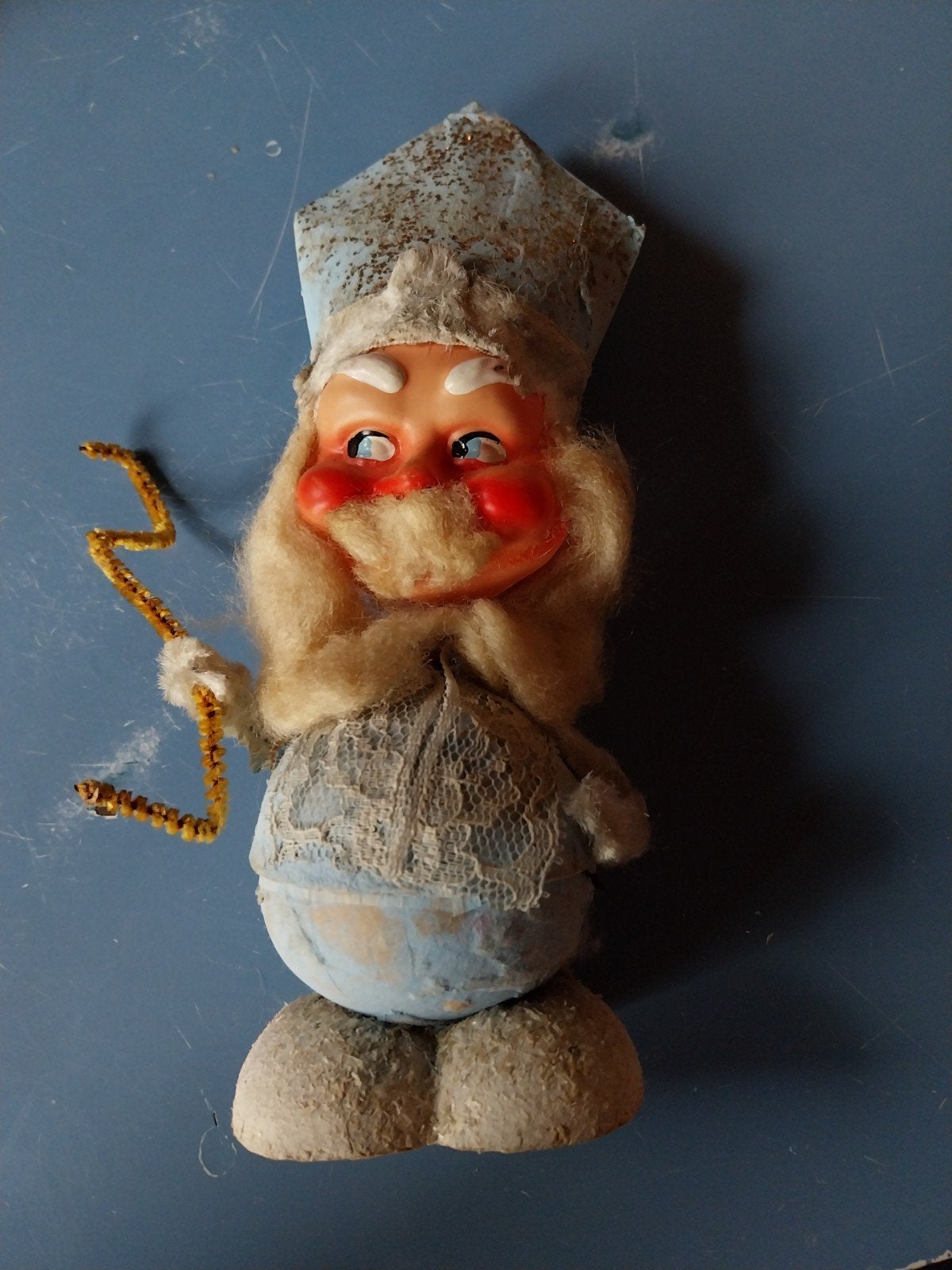 Vintage Sinterklaas candy container, Ophalen of Verzenden, Gebruikt