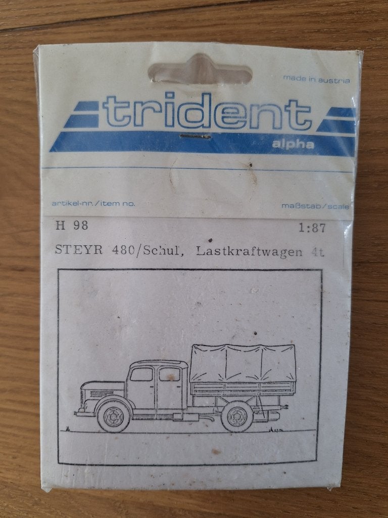 1:87 1/87 Trident Steyr 480/Schul. Lastkraftwagen 4t, Overige merken, 1:50 of kleiner, Ophalen of Verzenden, Zo goed als nieuw