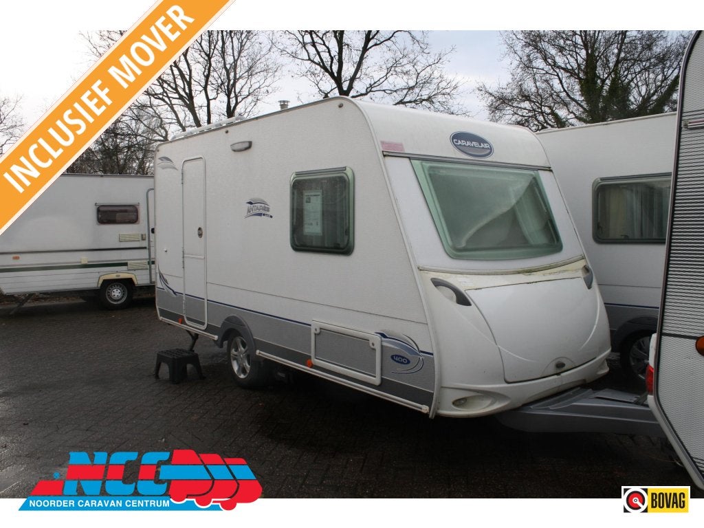Caravelair Antares Luxe 400, Treinzit, 750 - 1000 kg, 4 tot 5 meter, Luifel