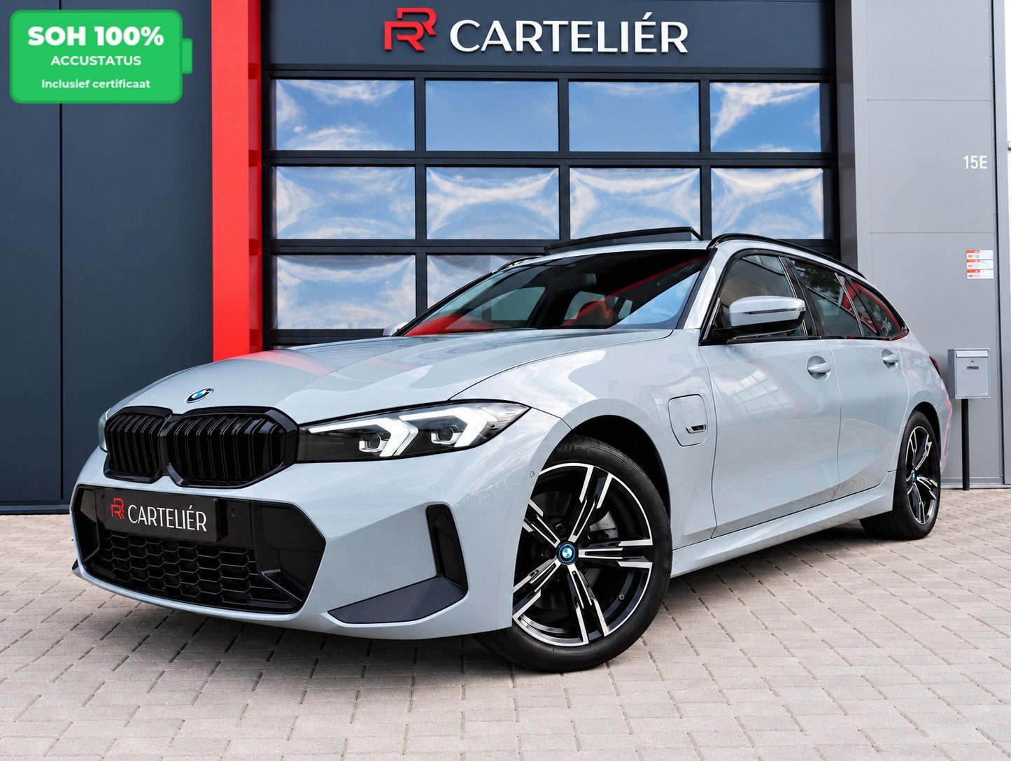 BMW 3-serie Touring 330e M-Sport Brooklyn Grau | Pano | Lede, Automaat, Achterwielaandrijving, Gebruikt, 4 cilinders