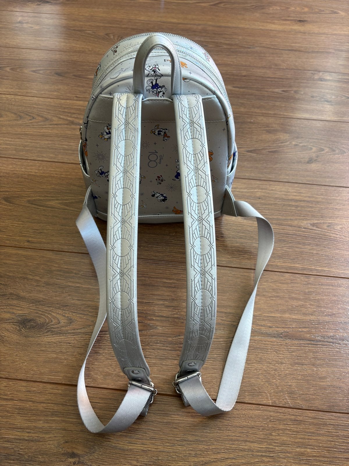 Loungefly Disney Parks 100 Silver Edition Rugzak Exclusief, Minder dan 30 cm, Disney of Dora, Ophalen of Verzenden, Minder dan 25 cm