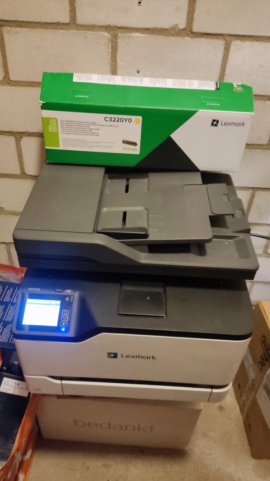 Lexmark MC3326 laserprinter met gele toner, Computers en Software, Printers, Ophalen