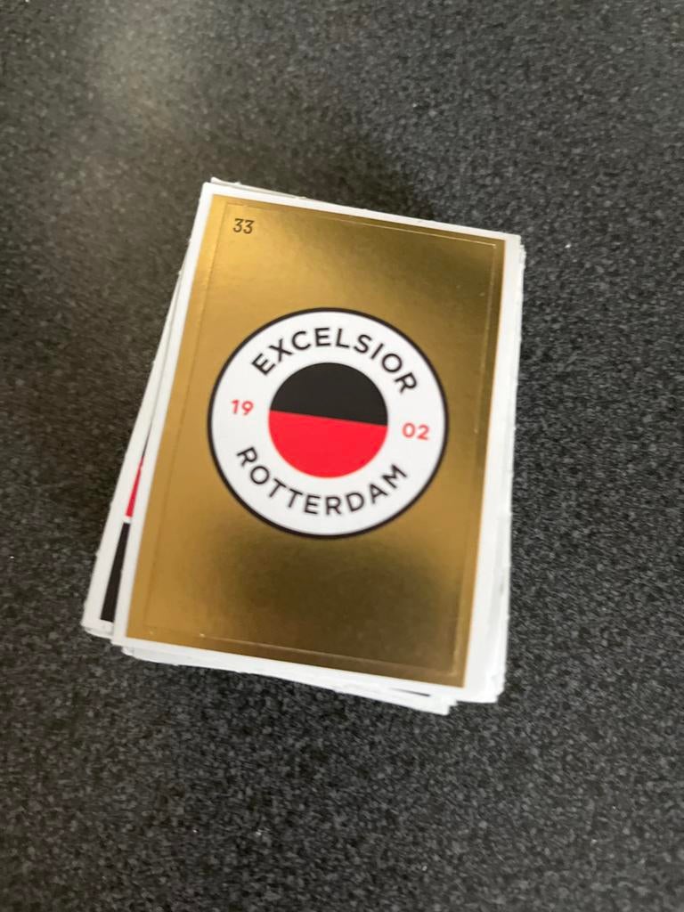 Voetbalplaatjes spaaractie Excelsior - ongeveer 110 stuks, Verzamelen, Ophalen of Verzenden, Zo goed als nieuw, Overige binnenlandse clubs