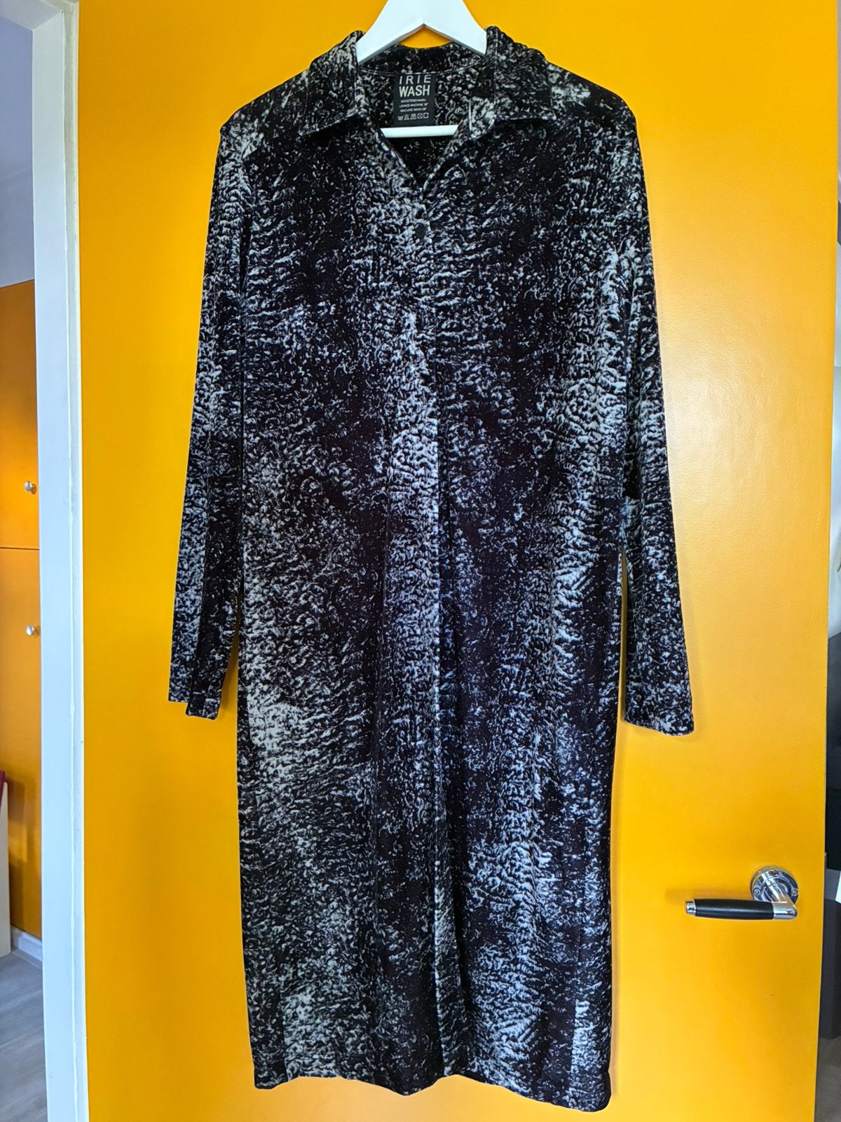 IRIE WASH velours jurk XL, Ophalen of Verzenden, Zo goed als nieuw, Zwart, Jurk