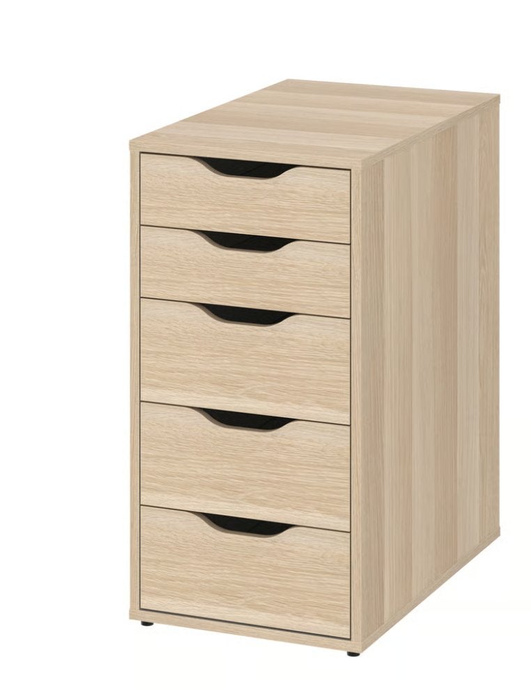 Ikea ladeblok Alex, eikenpatroon, 36x58x70cm, Ophalen, Met lades, Spaanplaat of MDF, Nieuw