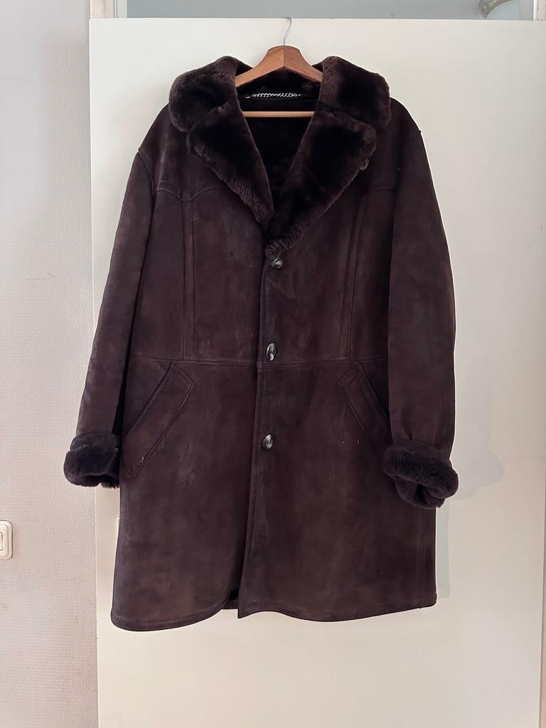 Italiaanse Lammy Bont Jas Maat 44 – Zacht & Luxe, Bruin, Verzenden, Maat 42/44 (L), Zo goed als nieuw