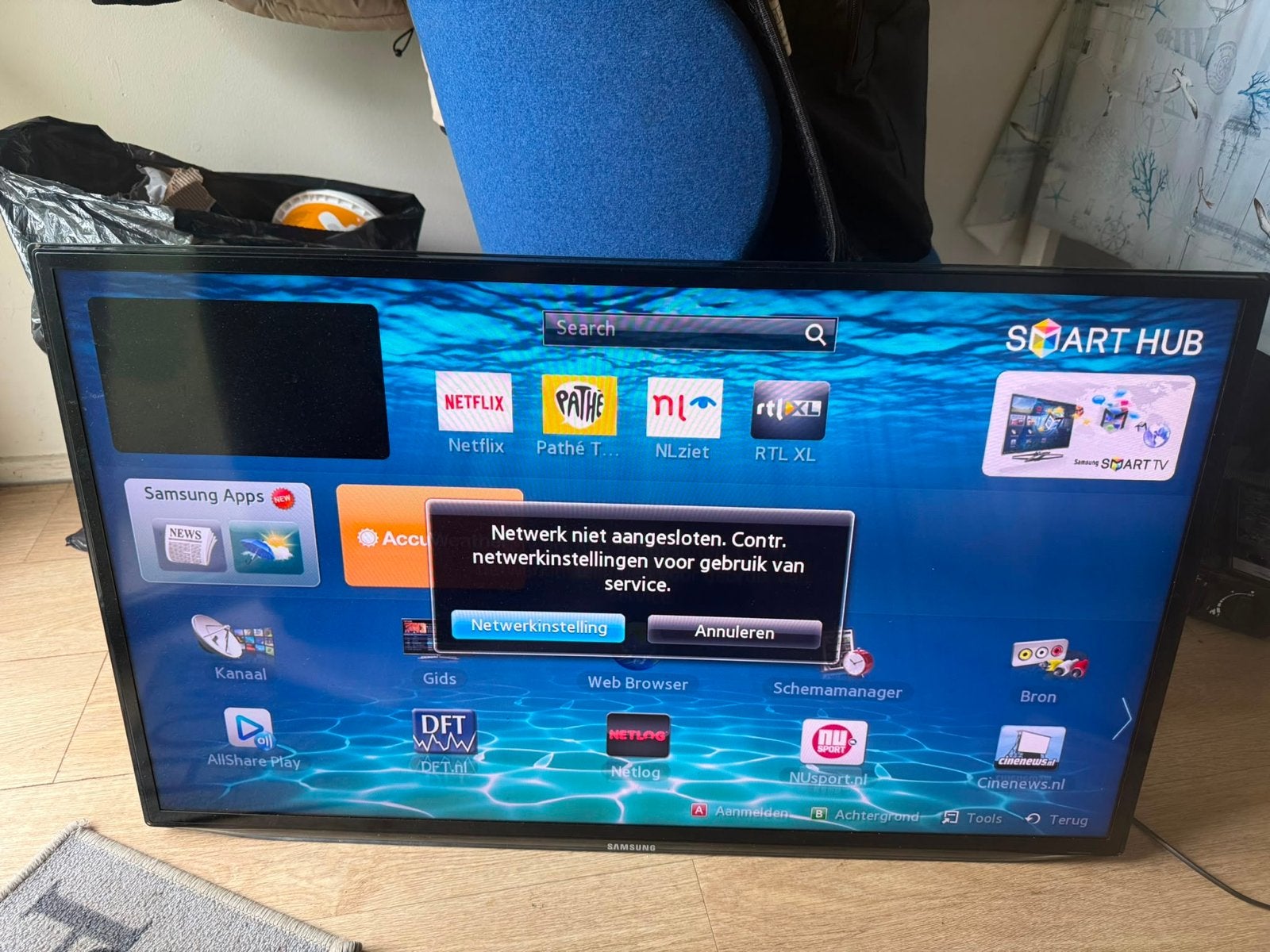 Samsung Smart TV UE40ES6100W - 40 inch Full HD LED, Ophalen, 50 Hz, Samsung, 100 cm of meer