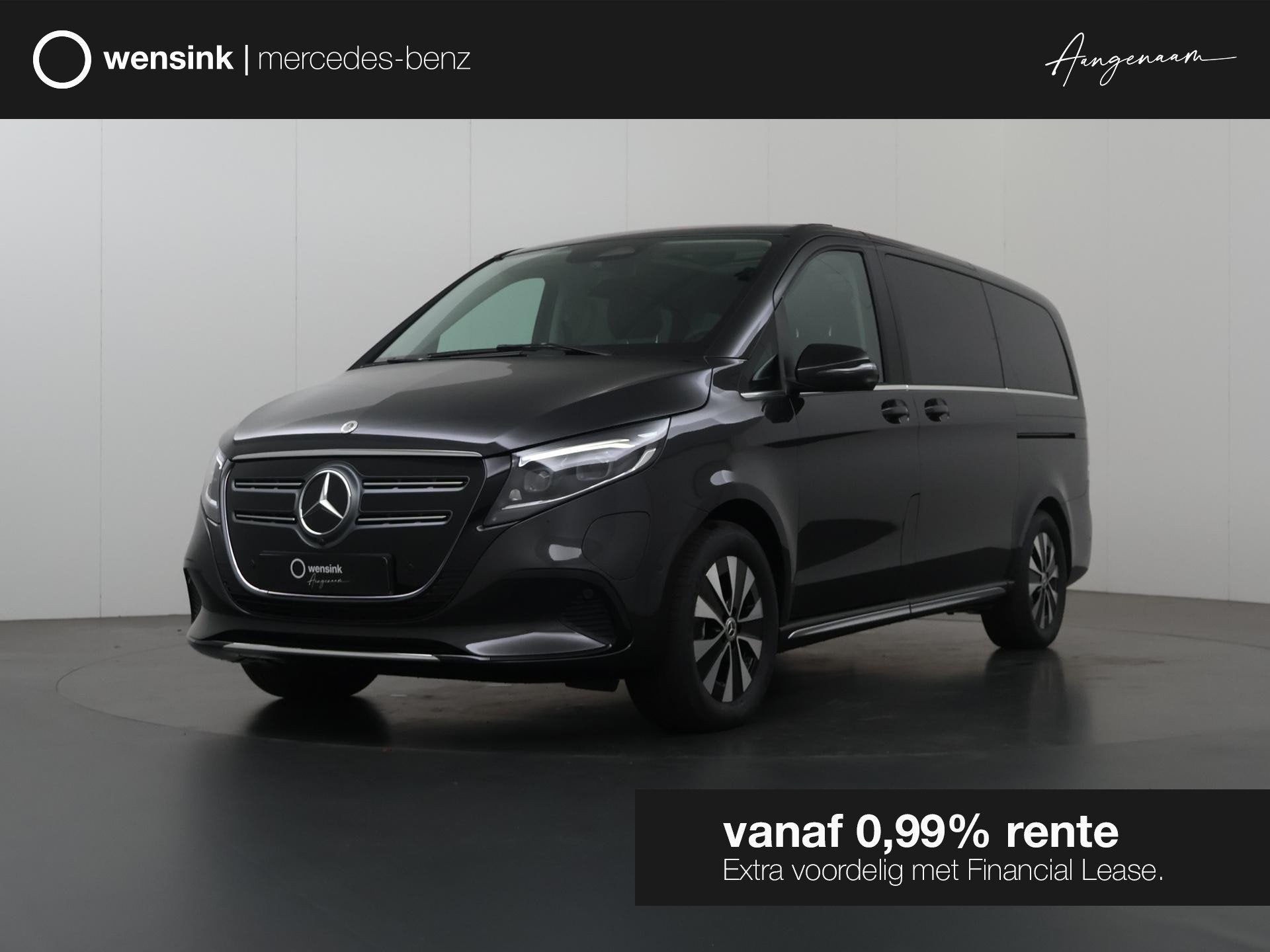 Mercedes-Benz EQV 300 L2 Avantgarde 90 kWh | Burmester | Mul, Auto's, Zwart, 7 stoelen, 90 kWh, 204 pk