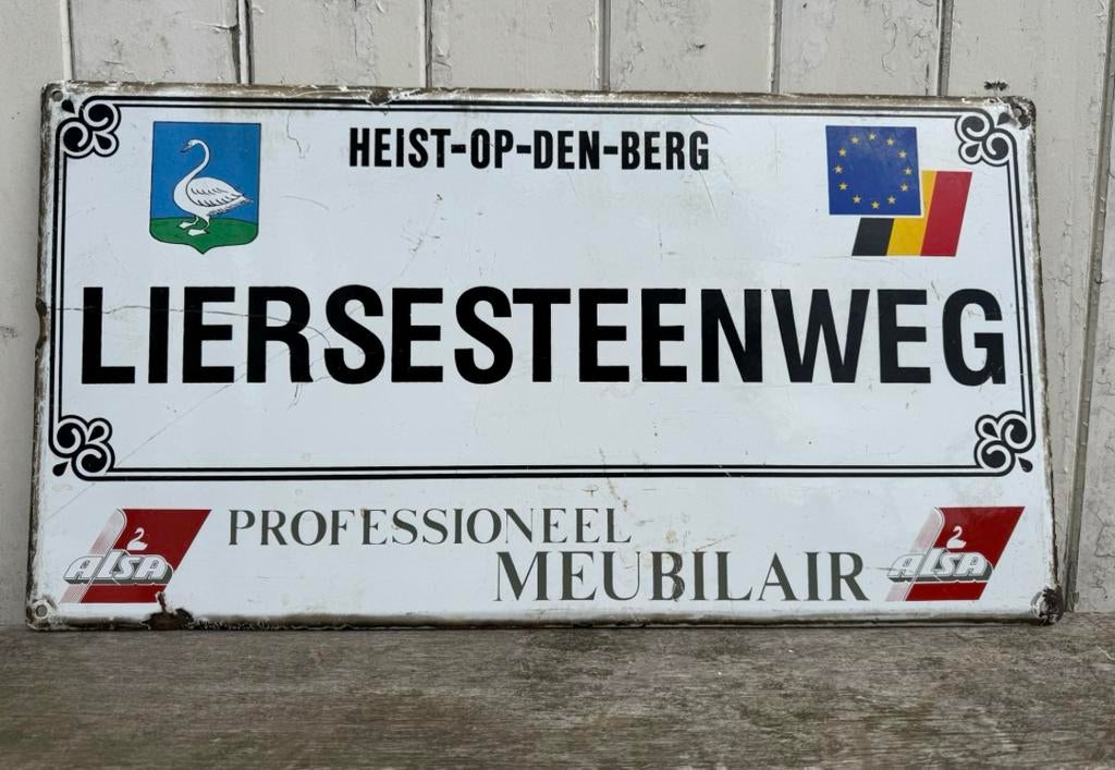 Emaille reclame bord, Antiek en Kunst, Curiosa en Brocante, Ophalen