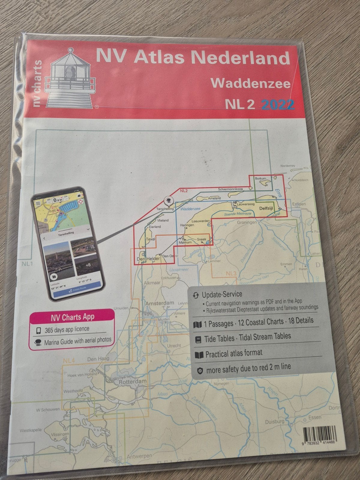 NV Atlas Nederland Waddenzee NL 2 (2022), Overige atlassen, 2000 tot heden, Ophalen of Verzenden, Zo goed als nieuw