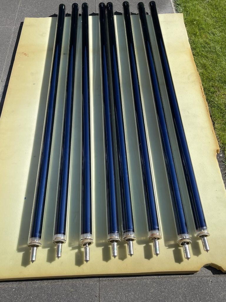 Heatpipes ( vacuumbuizen+condensor ) voor zonneboiler., Ophalen, Zo goed als nieuw