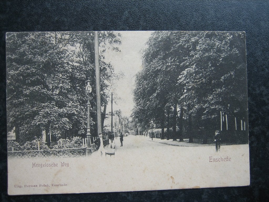 ENSCHEDE Hengeloscheweg B  1904, Ophalen of Verzenden, Voor 1920, Overijssel