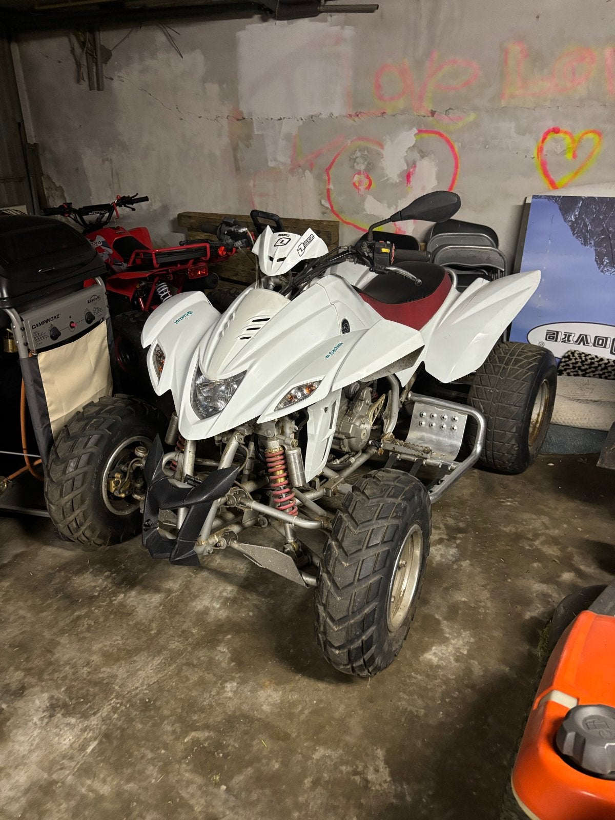Dinli 450cc quad opknapper met kenteken 89-KJS-9, Motoren, 450 cc, Meer dan 35 kW, 1 cilinder