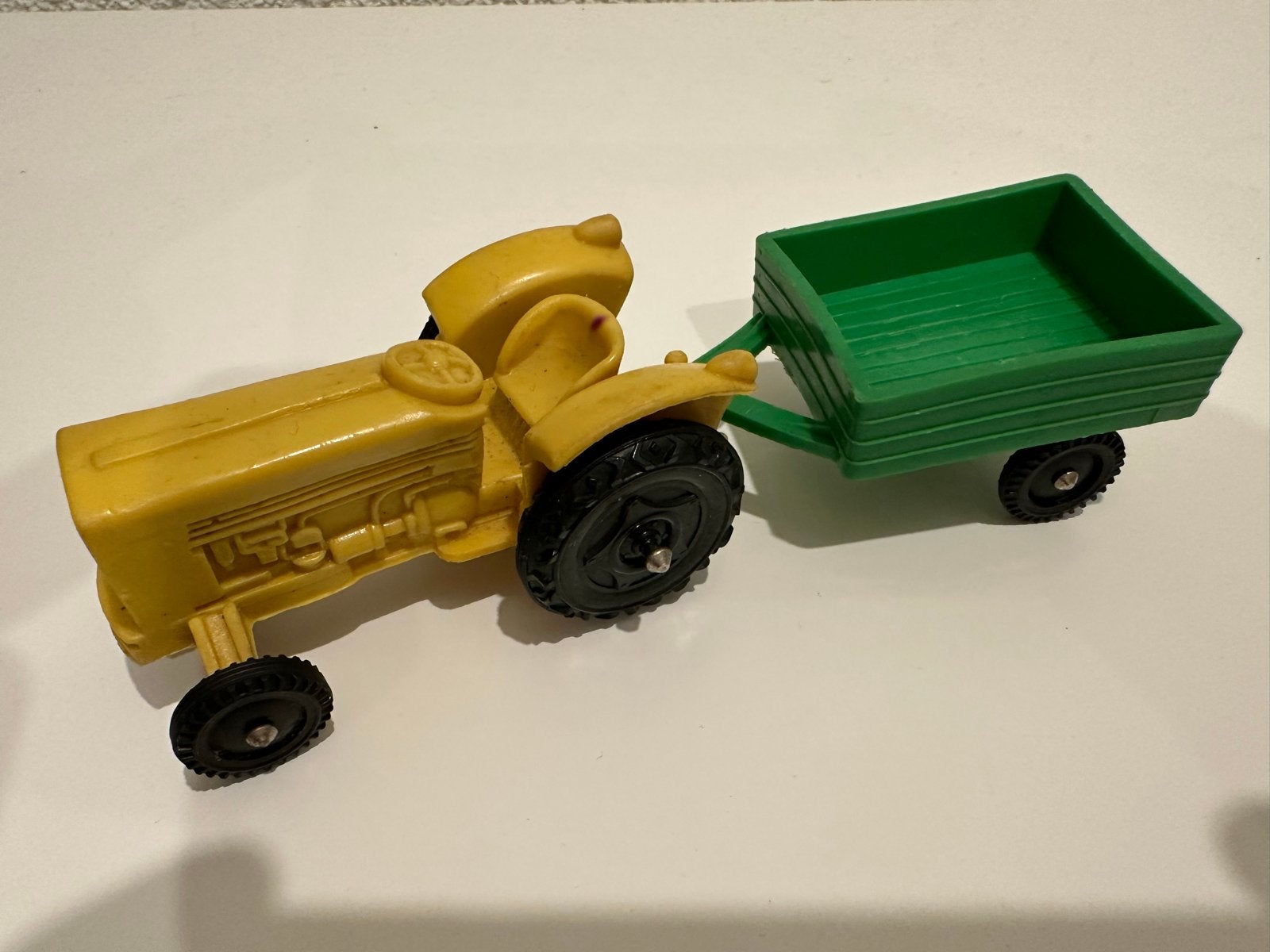 Vintage Vinyl-line Tractor met Aanhanger (Jaren '60/'70), Ophalen of Verzenden, Gebruikt
