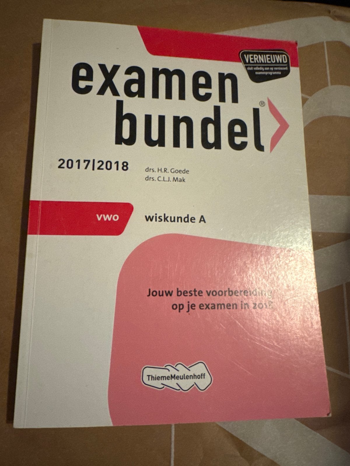 Examenbundel VWO Wiskunde A 2017/2018, Ophalen, Beta, Gelezen, WO