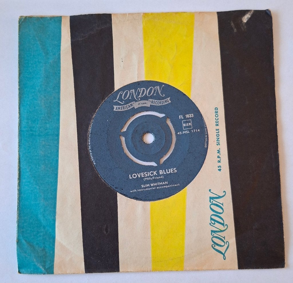 Slim Whitman - Lovesick blues, Cd's en Dvd's, Vinyl Singles, Gebruikt, Pop, Ophalen of Verzenden