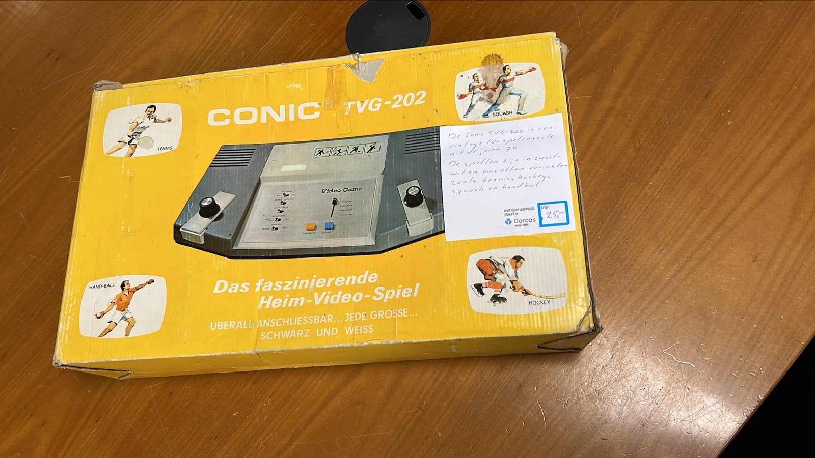 Conic TVG-202 Zwart-wit Spelcomputer - Vintage Console, Conic, Ophalen of Verzenden, W, W