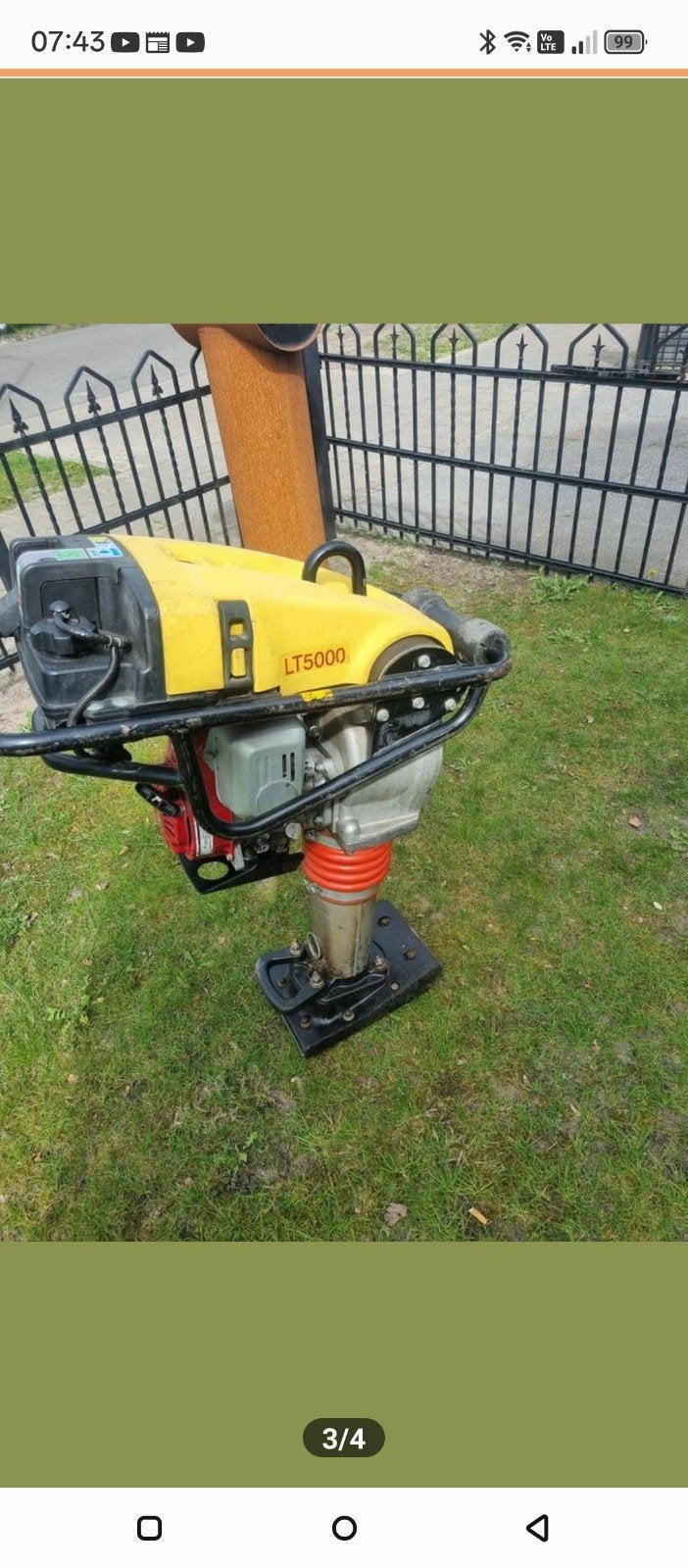 Trilplaat LT5000 - Krachtige grondverdichter, Tuin en Terras, Ophalen