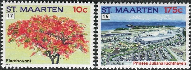 St Maarten 86/7 postfris Frankeerzegels 2012, Postzegels en Munten, Postzegels | Nederlandse Antillen en Aruba, Ophalen of Verzenden