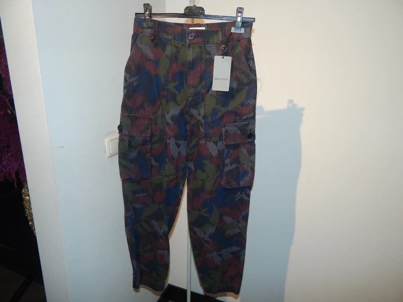Zadig & Voltaire camoflage broek zakken NIEUW xs