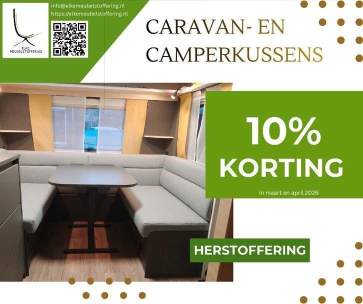 Kussens camper/caravan herstoffering, Caravans en Kamperen, Caravan accessoires, Ophalen, Zo goed als nieuw