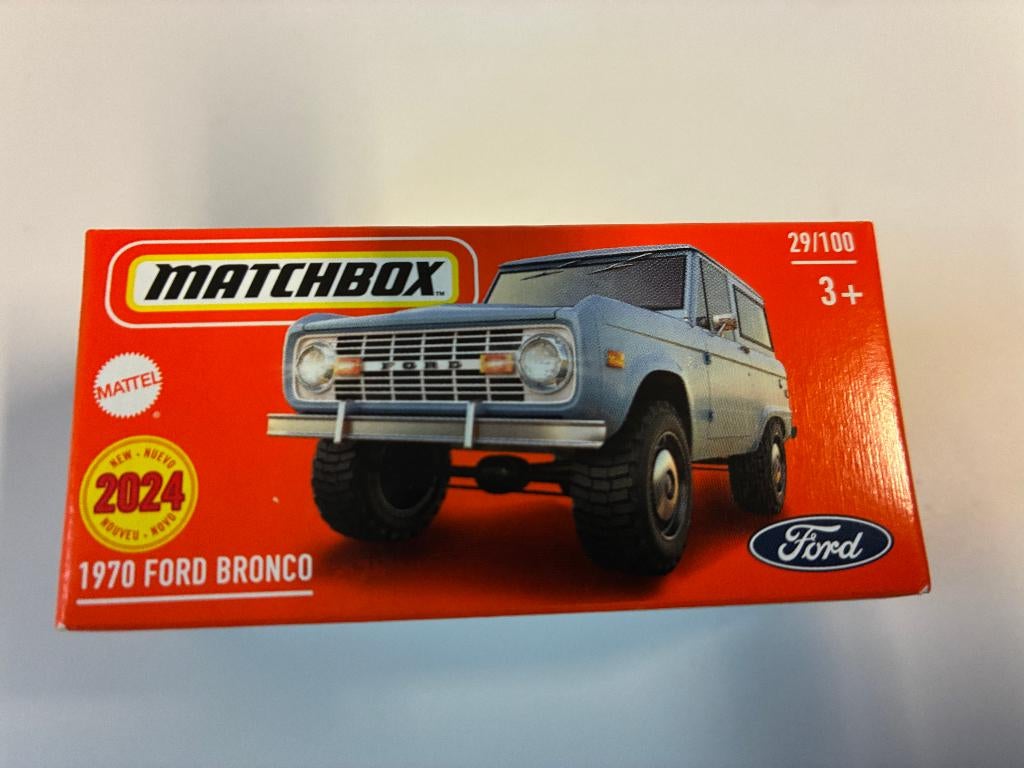 89879: Ford Bronco - 1970 - Matchbox, Hobby en Vrije tijd, Modelauto's | Overige schalen, Nieuw, Auto, Ophalen of Verzenden