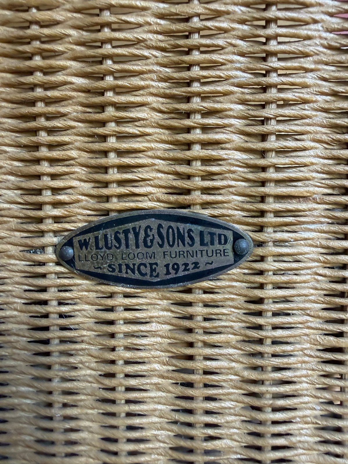 Set van 6 Lloyd Loom stoelen van W. Lusty & Sons Ltd., Ophalen