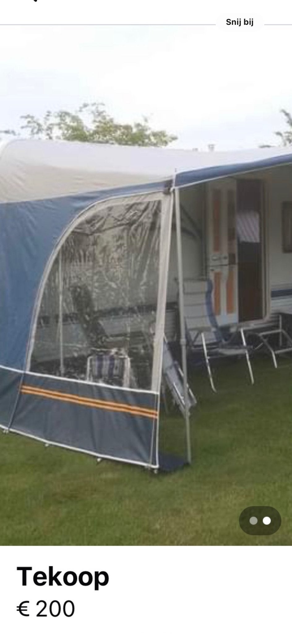 Gerjak luifel maat 11/ 12.   ( 925 ), Caravans en Kamperen, Voortenten en Luifels, Ophalen of Verzenden, Gebruikt, Overige merken