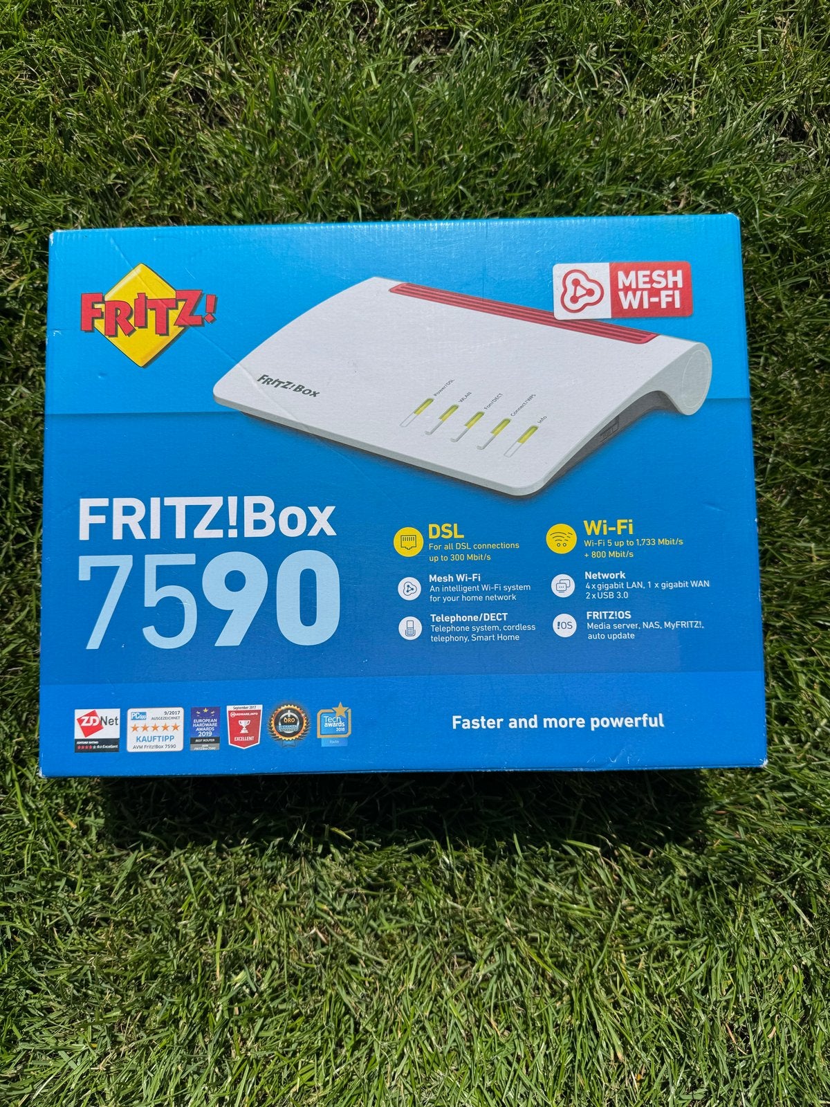 FRITZ!Box 7590 DSL Wi-Fi Router met Mesh Wi-Fi, Computers en Software, Routers en Modems, Ophalen of Verzenden, Zo goed als nieuw