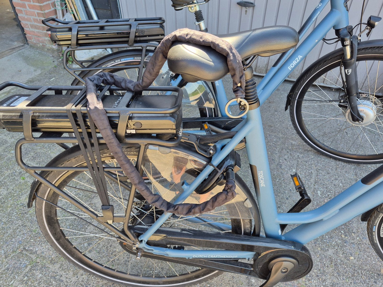 2 nette elektrische fietsen Toscane blauw, met accu garantie, Fietsen en Brommers, 51 tot 55 cm, Ophalen, Zo goed als nieuw, Overige merken