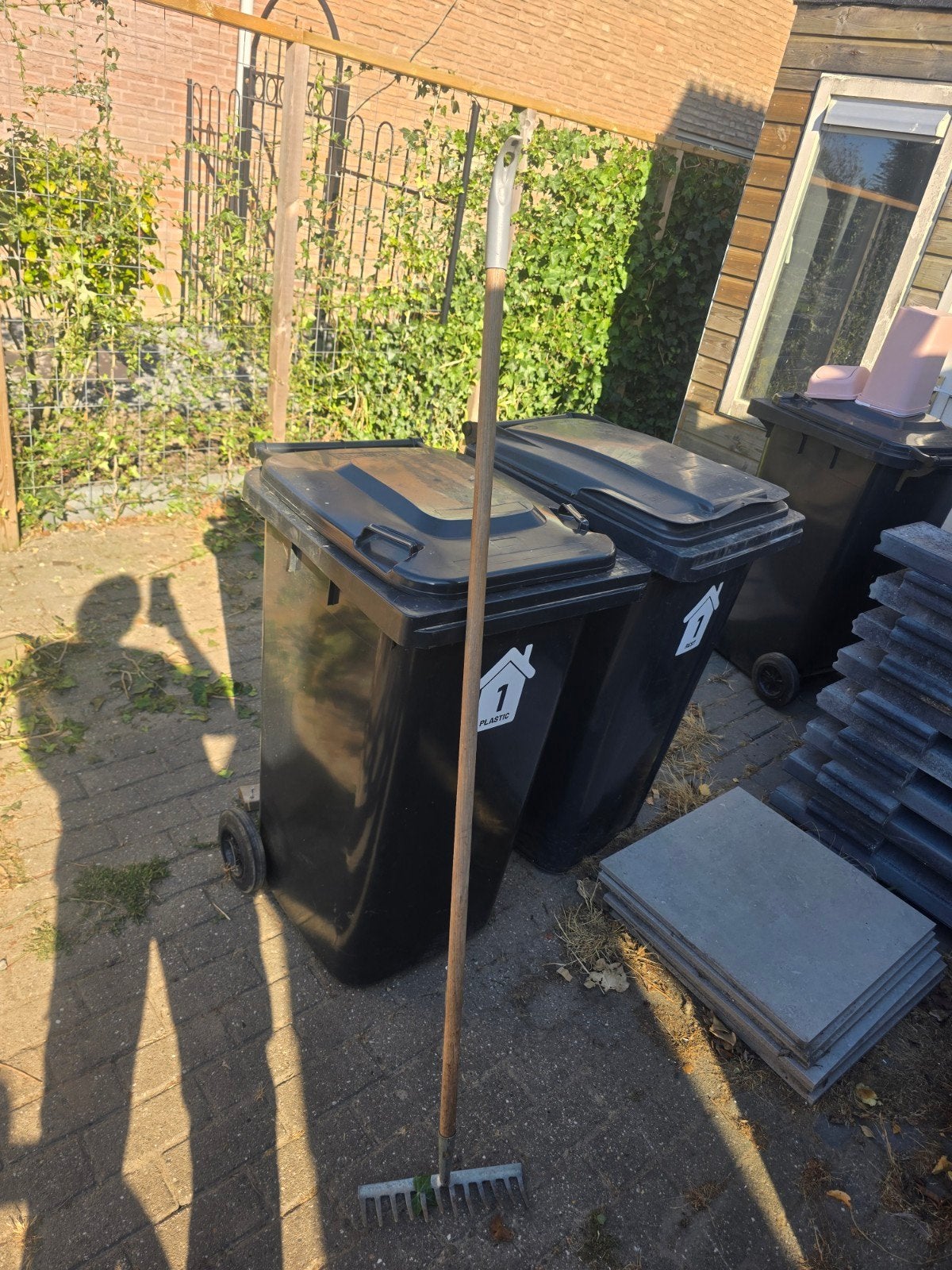 Gebruikte hark voor tuin en erf, Tuin en Terras, Ophalen of Verzenden, Gebruikt, Hark