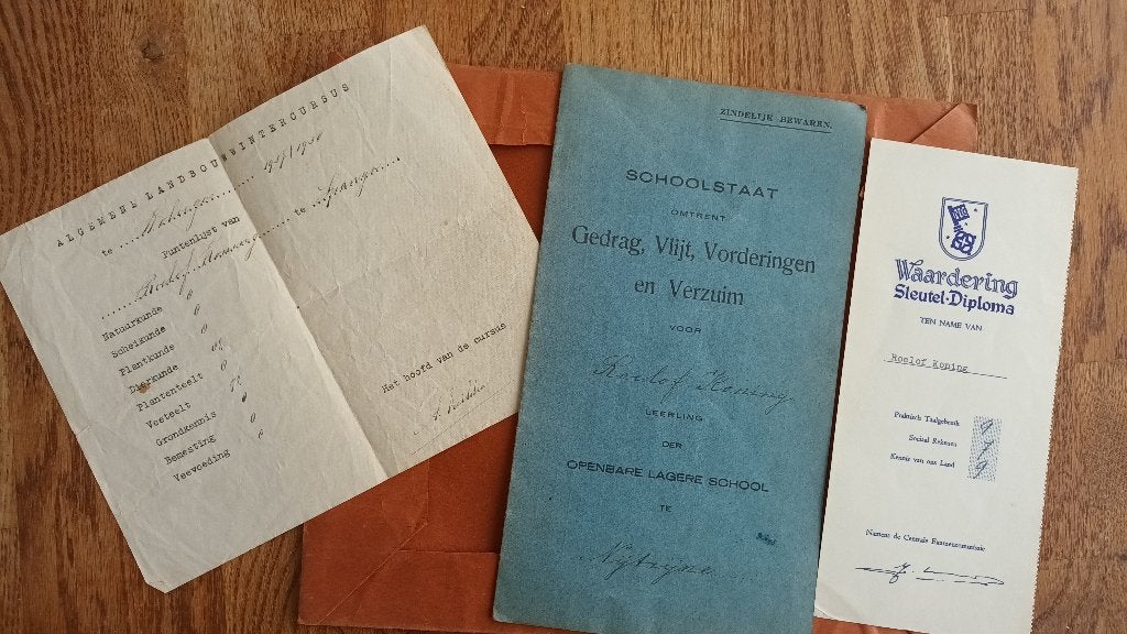 Oude schooldiploma uit Friesland, Boeken, Ophalen of Verzenden, Gelezen