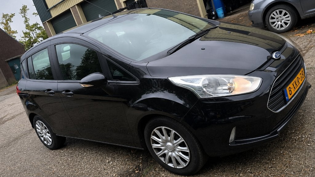 Ford B-Max 2014 1.0i EcoBoost 146650 Km NAP! Climate Control, Voorwielaandrijving, Stof, 100 pk, Zwart