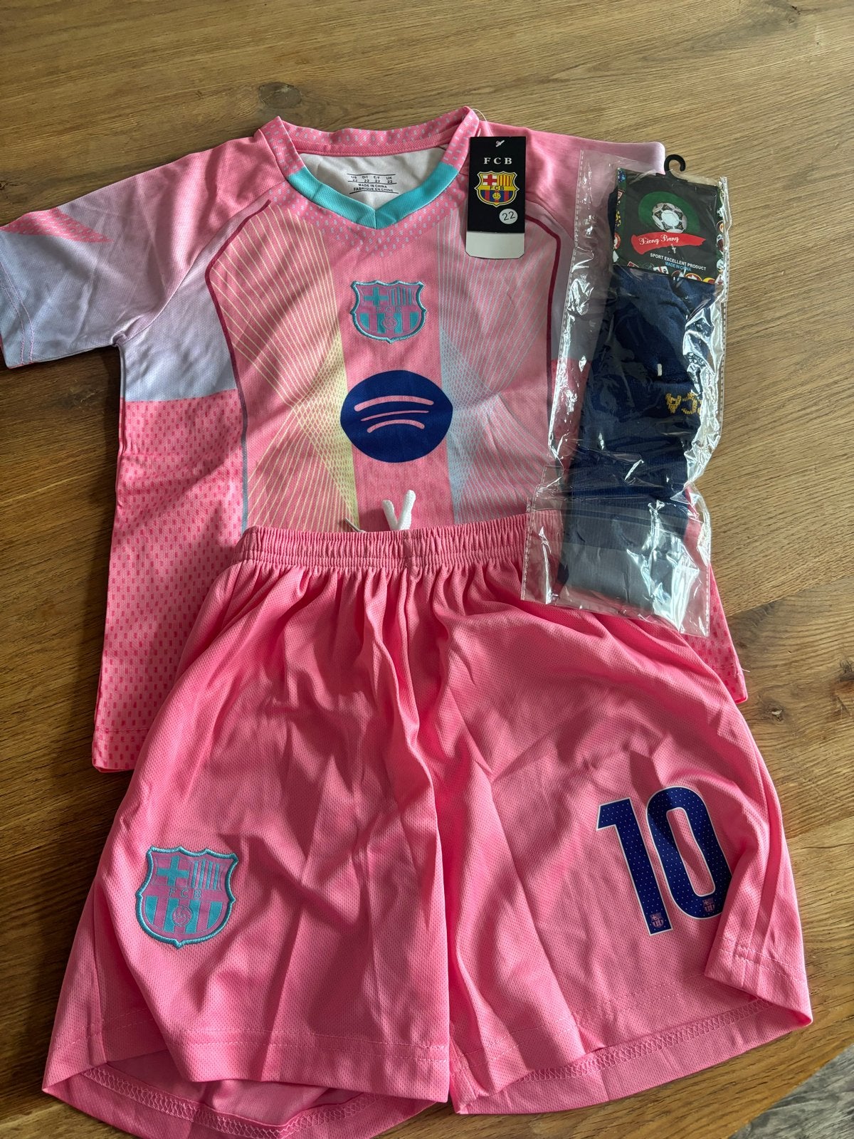 FC Barcelona tenue roze - maat 22 (kindermaat), Maat XS of kleiner, Ophalen of Verzenden, Nieuw, Set