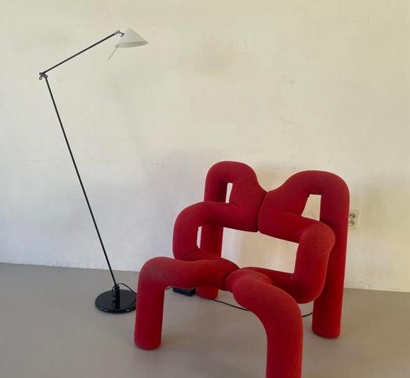 Vintage vloerlamp Pola Design Amstelveen, Ophalen, Post modernisme, Gebruikt, Overige materialen