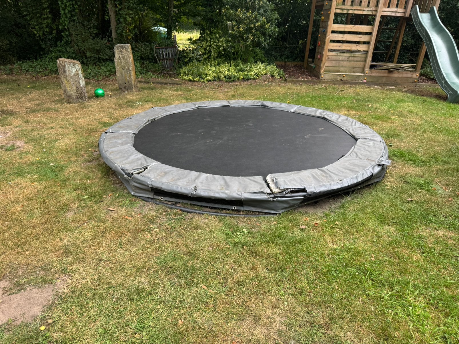 Te koop Exit inground Trampoline 305 cm, Ophalen, Gebruikt