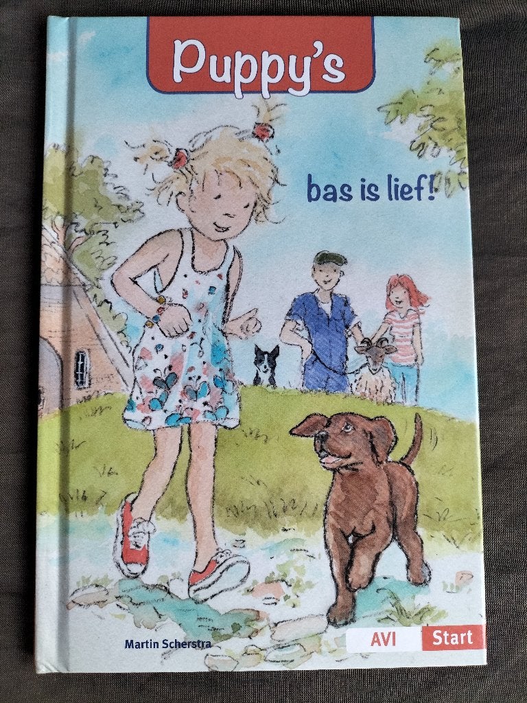 Puppy's - bas is lief! ( avi Start ), Boeken, Ophalen of Verzenden, Zo goed als nieuw, Martin Scherstra, Fictie algemeen