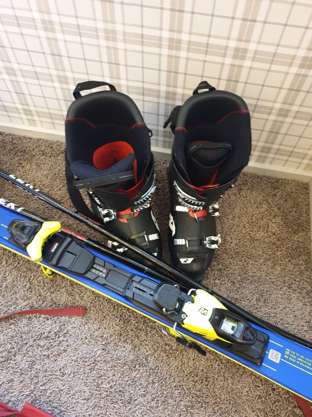 Salomon S/MAX X9 Ti ski's met Nordica skischoenen maat 45, Sport en Fitness, 140 tot 160 cm, Gebruikt, Carve, Skiën