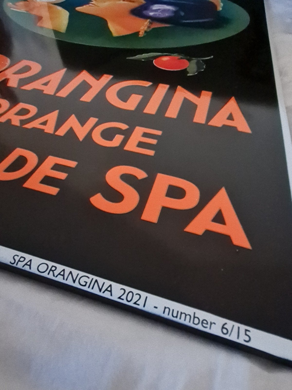 Spa Orange emaille bord gelimiteerd, Verzamelen, Merken en Reclamevoorwerpen, Ophalen of Verzenden, Reclamebord
