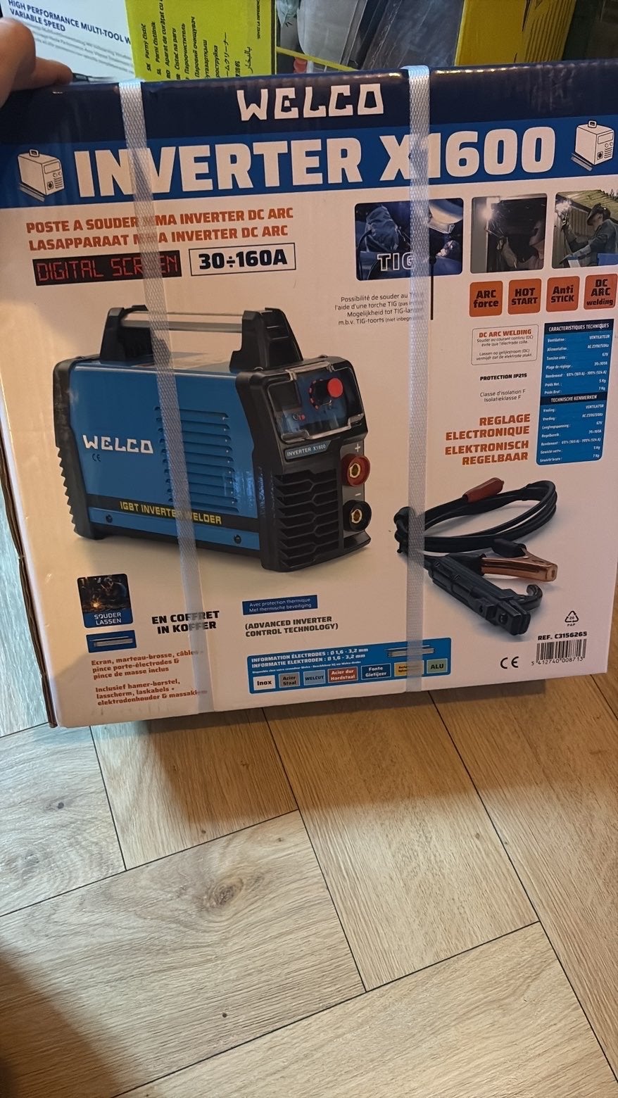 Welco Inverter X1600 Lasapparaat - Nieuw in doos, Ophalen of Verzenden, Nieuw, 150 tot 250 ampère, Inverter