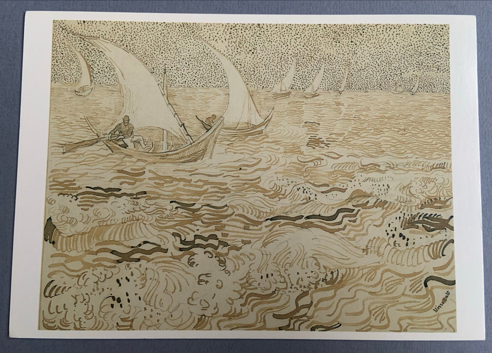 Vincent van Gogh - Bootjes op zee (1888), Verzamelen, Verzenden, 1980 tot heden, Ongelopen, Cultuur en Media