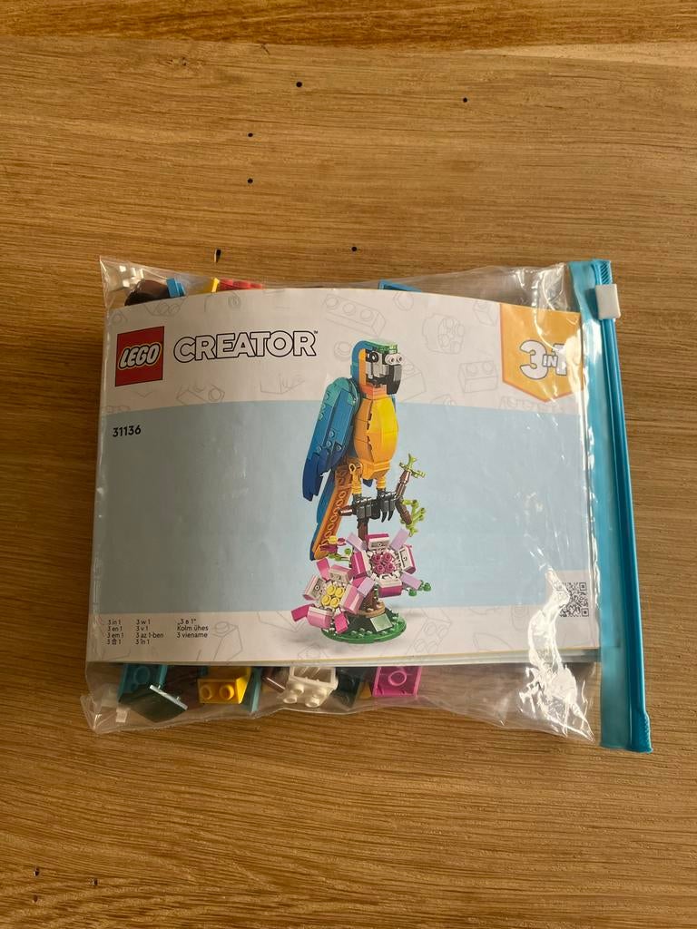 LEGO Creator 31136 Exotische Papegaai 3-in-1 Set, Lego, Ophalen of Verzenden, Zo goed als nieuw, Ongeopend/sealed