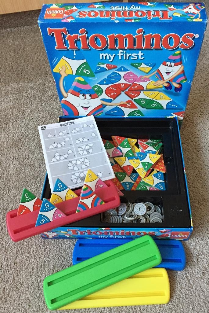 Spel Triominos My First, Een of twee spelers, Ophalen of Verzenden, Gebruikt, Goliath