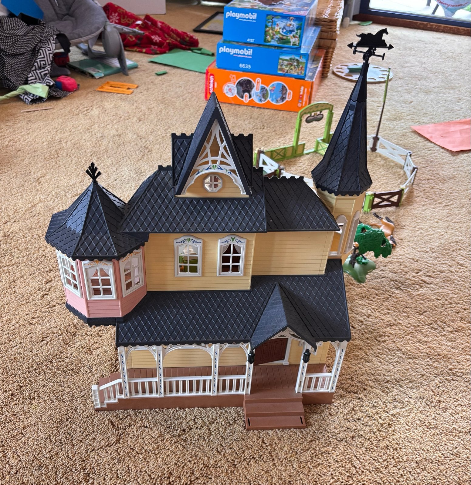 Playmobil Spirit Lucky's huis met paarden en accessoires, Kinderen en Baby's, Speelgoed | Playmobil, Ophalen, Gebouw, Complete set