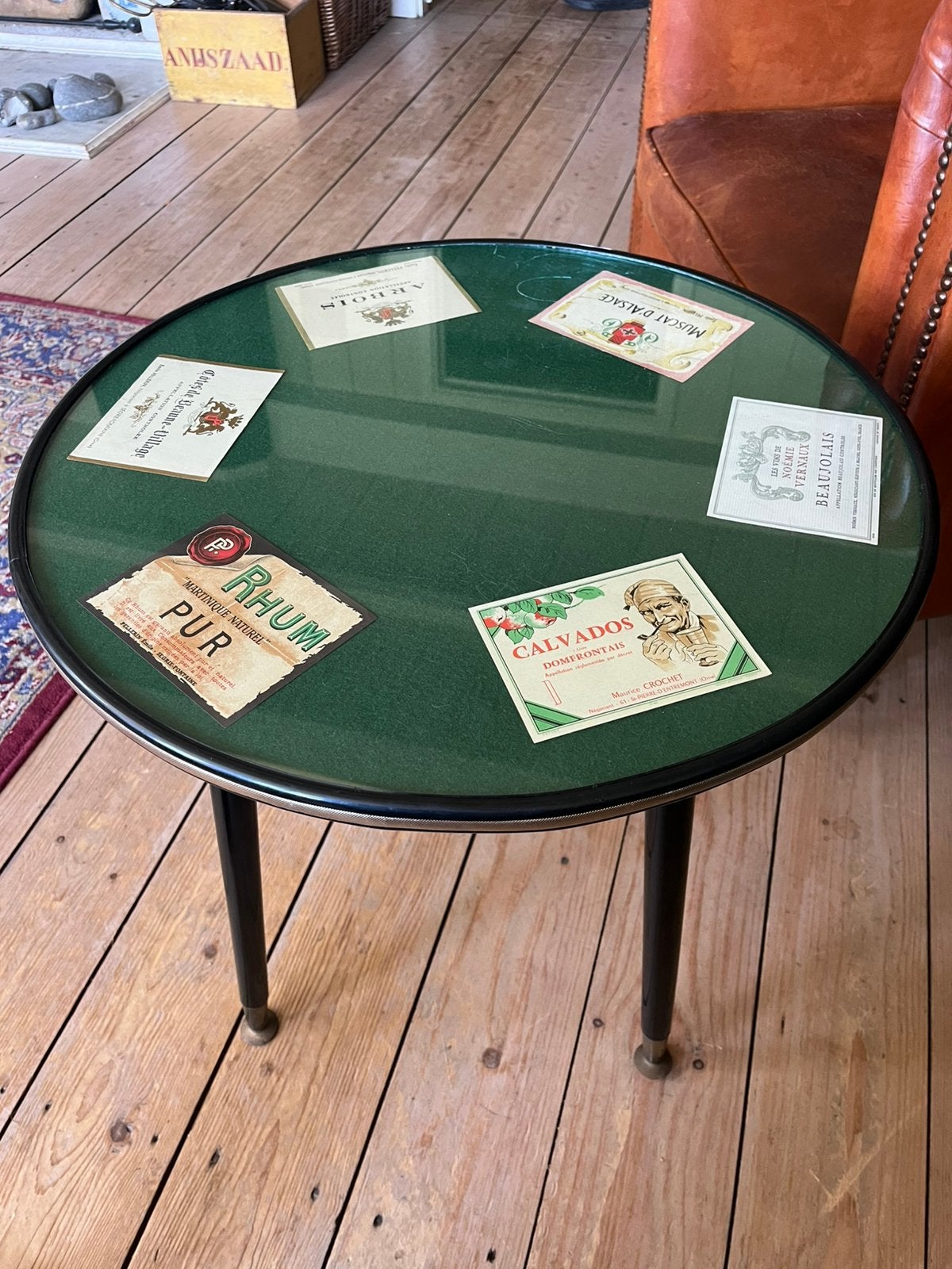 Vintage side table, Ophalen, Minder dan 55 cm, Zo goed als nieuw, 60 cm of meer