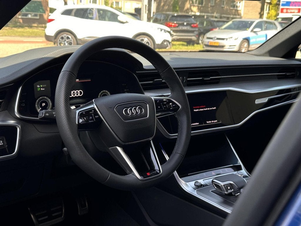 Audi A6 Avant 55 TFSI e quattro S-Line Led, Pano, Camera, LM, Auto's, Audi, Automaat, Gebruikt, 4 cilinders, Blauw