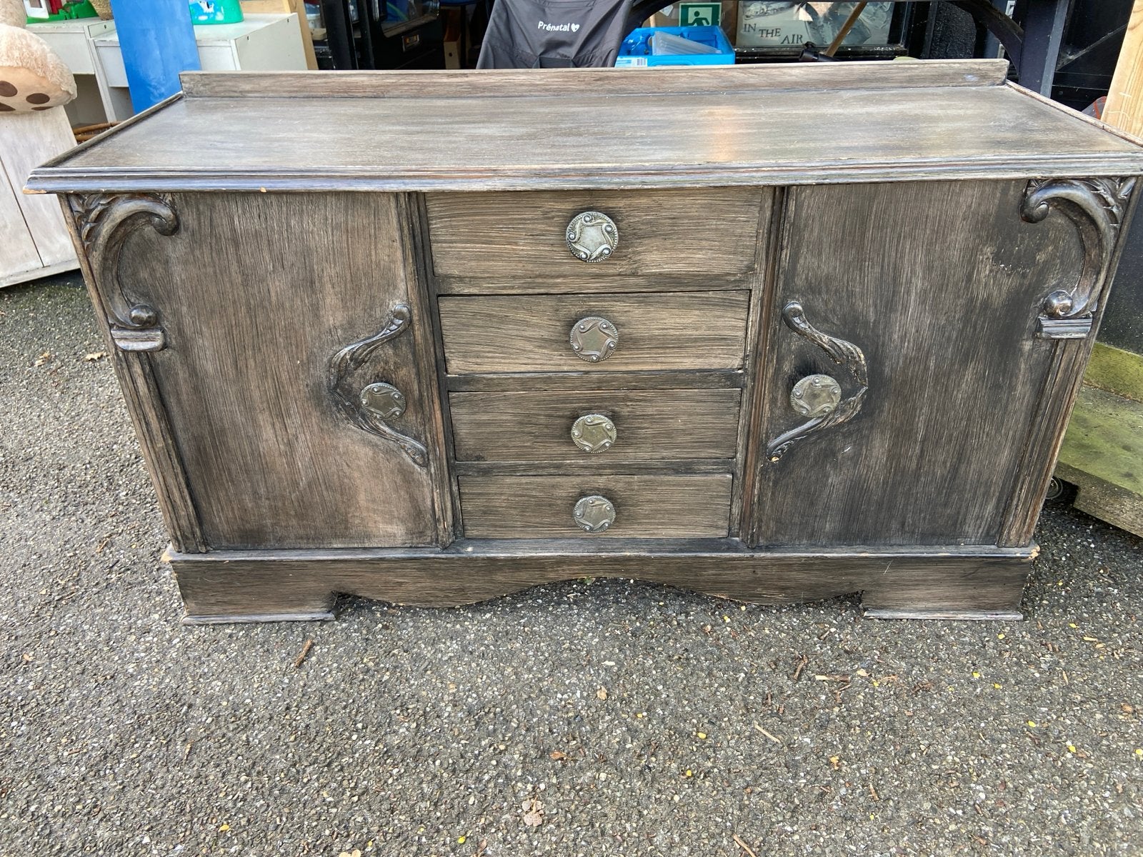 Antiek dressoir met lades en deuren, Antiek en Kunst, Ophalen