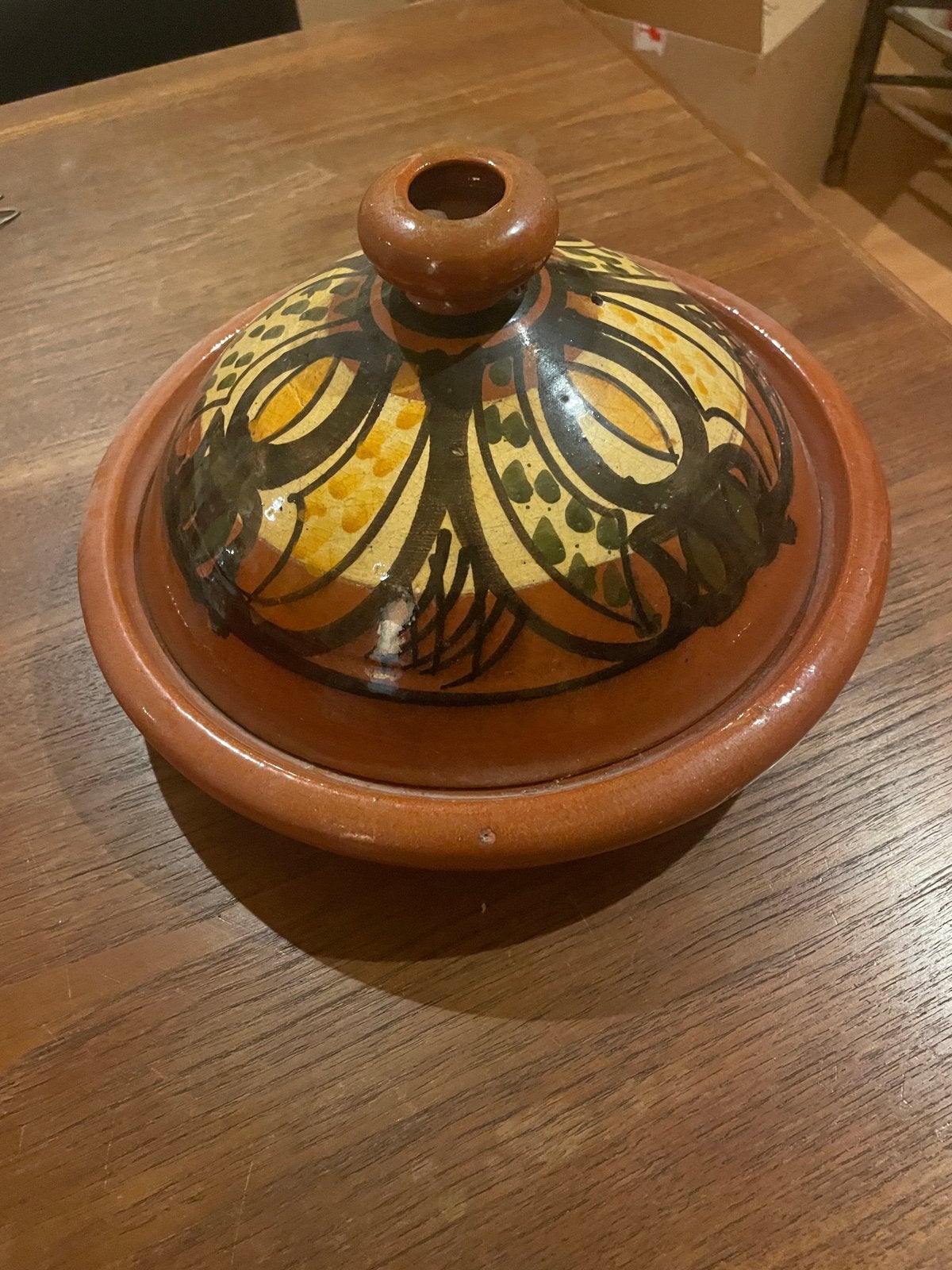 Tajine - 30 cm diameter, handgemaakte tajine, Ophalen, Steen/keramiek, Meerkleurig, Overige typen