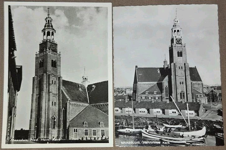 2x Maassluis • Ned. Herv. Kerk • 1953 • 1969, Verzenden, 1940 tot 1960, Zuid-Holland
