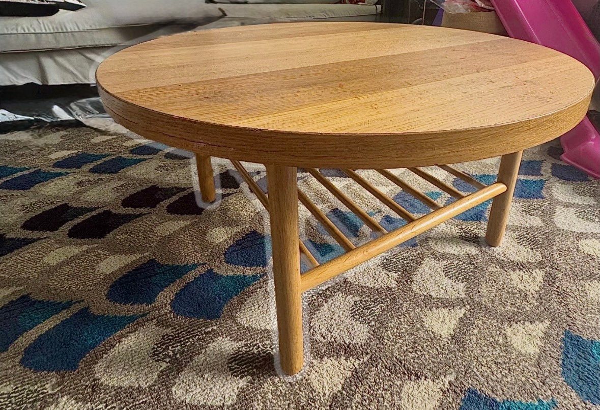 Ikea ronde salontafel, Huis en Inrichting, Tafels | Salontafels, Ophalen, Gebruikt, 50 tot 100 cm, Rond